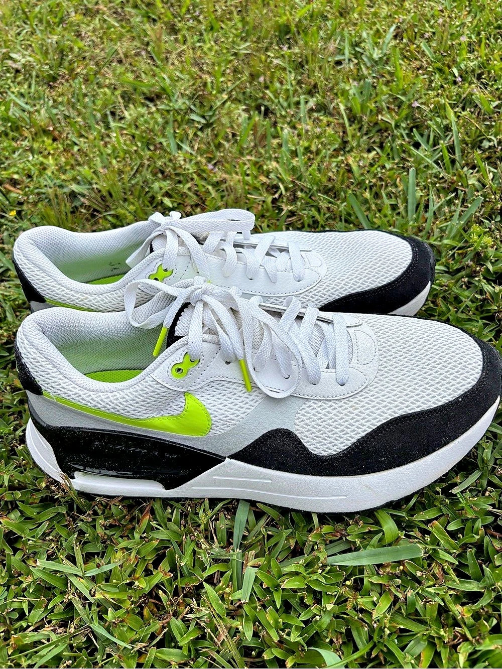 Nike AIR MAX SYSTM Men's Size 12 White Black Green